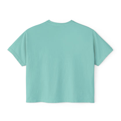 Uppity Pink Script Boxy Tee — Women's Retro Vibe Casual Top