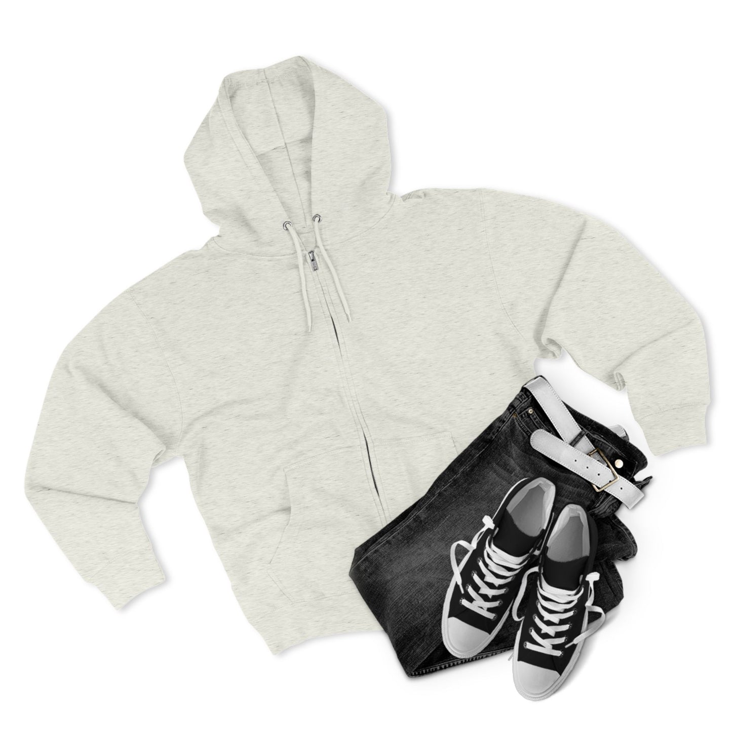 Uppity Princess Zip Hoodie — Retro Pink Script Back Graphic