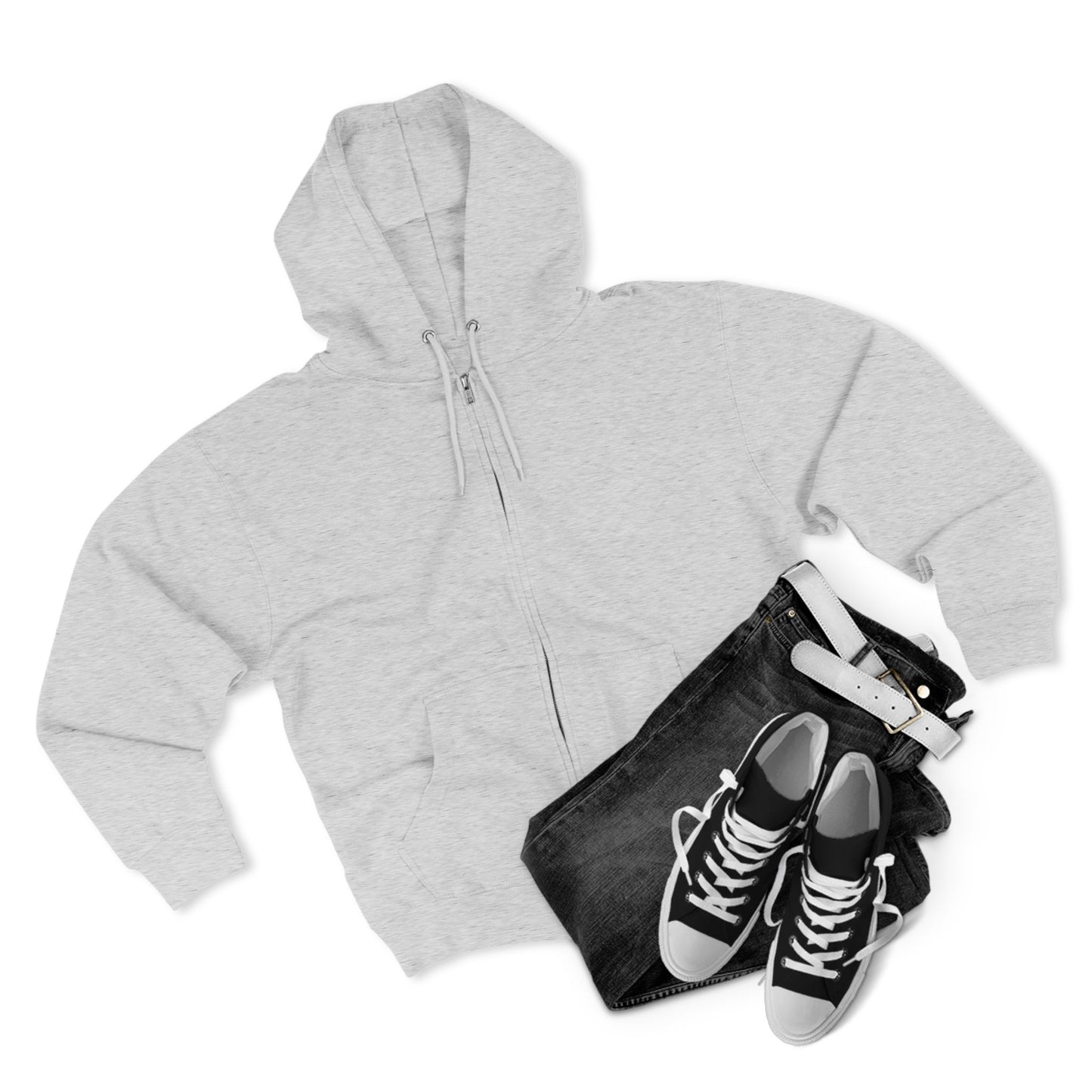 Uppity Princess Zip Hoodie — Retro Pink Script Back Graphic