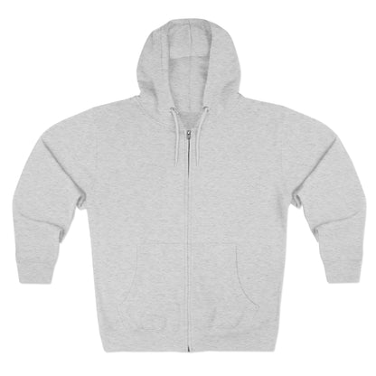 Uppity Princess Zip Hoodie — Retro Pink Script Back Graphic