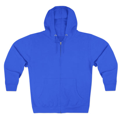 Uppity Princess Zip Hoodie — Retro Pink Script Back Graphic