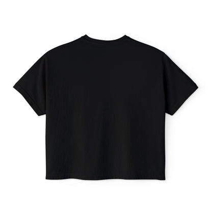 Uppity Pink Script Boxy Tee — Women's Retro Vibe Casual Top
