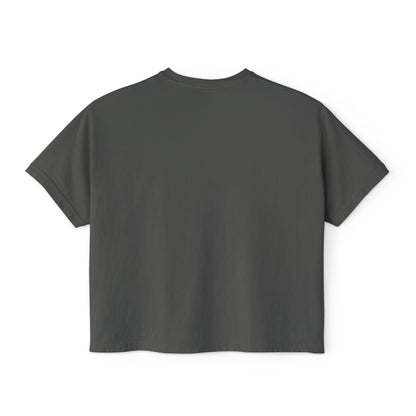 Uppity Pink Script Boxy Tee — Women's Retro Vibe Casual Top